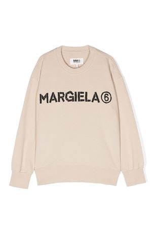 Light beige cotton sweatshirt MAISON MARGIELA KIDS | M60407MM006M6704